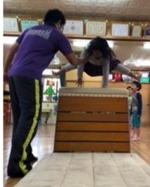 とび箱指導